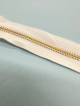 Load image into Gallery viewer, YKK® #5 Brass s/p White (501) DA Slider (Separating)