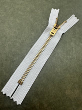 Load image into Gallery viewer, YKK® #5 Brass c/e White (501) Semi-Auto Pull