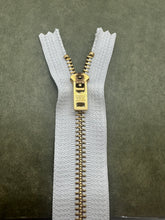 Load image into Gallery viewer, YKK® #5 Brass c/e White (501) Semi-Auto Pull