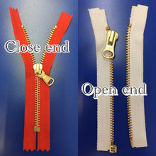 Load image into Gallery viewer, YKK® #5 Brass c/e Navy (560) DA Slider