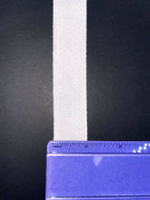 Load image into Gallery viewer, 1" White Twill Tape
