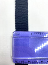 Load image into Gallery viewer, 3/4" Black Twill Tape