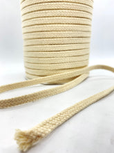 Load image into Gallery viewer, 1/4&quot; Natural Flat Cotton Cord
