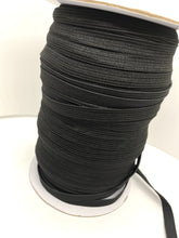 Load image into Gallery viewer, 3/8&quot; Black Knitted Elastic
