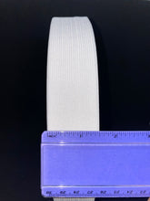 Load image into Gallery viewer, 1 1/2" White Knitted Elastic