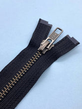 Load image into Gallery viewer, YKK® #5 Anti-Nickel s/p Black (580) DA Slider (Separating)