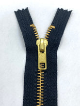 Load image into Gallery viewer, YKK® #5 Brass s/p Black (580) DA Slider (Separating)