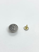 Load image into Gallery viewer, Nickel Olive Tack Button (27 L)