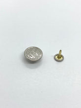 Load image into Gallery viewer, Dull Nickel Olive Tack Button (27 L)

