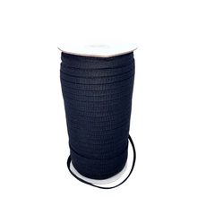 Load image into Gallery viewer, 1/4" Black Flat Cotton Cord
