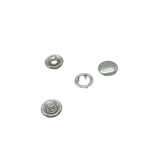 Load image into Gallery viewer, 18L Silver O-Ring Snap Button Set