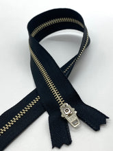 Load image into Gallery viewer, YKK® #4 Nickel c/e Black (580) Semi-Auto