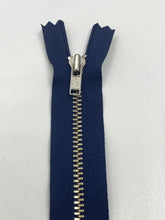 Load image into Gallery viewer, YKK® #4 Nickel c/e Navy (560) DA Slider