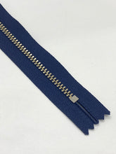 Load image into Gallery viewer, YKK® #4 Nickel c/e Navy (560) DA Slider