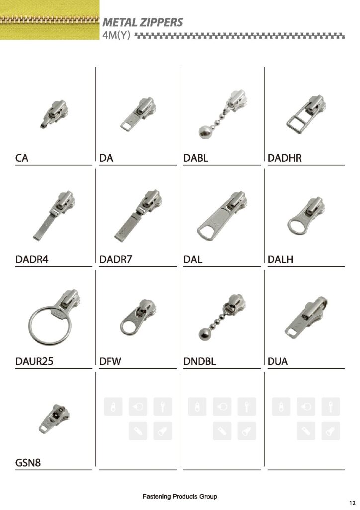 YKK® Sliders – S&J USA, Inc.