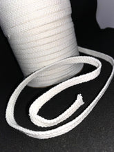 Load image into Gallery viewer, 1/4" White Flat Cotton Cord