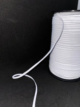 Load image into Gallery viewer, 1/8&quot; White Braided Elastic
