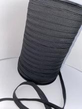 Load image into Gallery viewer, 3/8&quot; Black Braided Elastic

