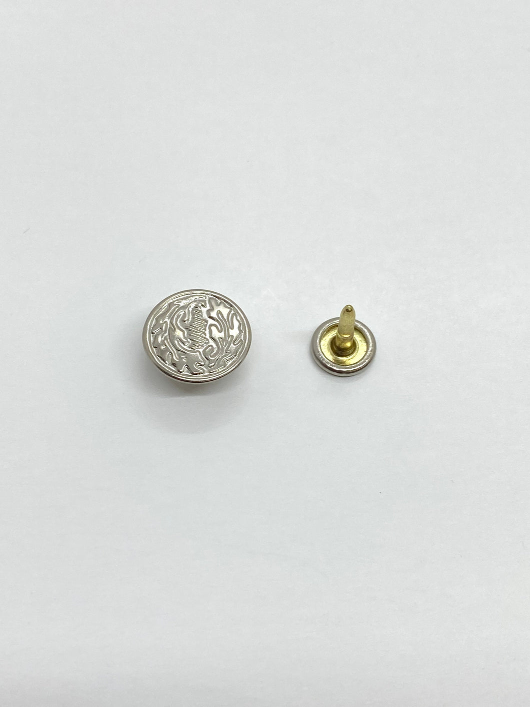 Nickel Olive Style Tack Button (22 L)