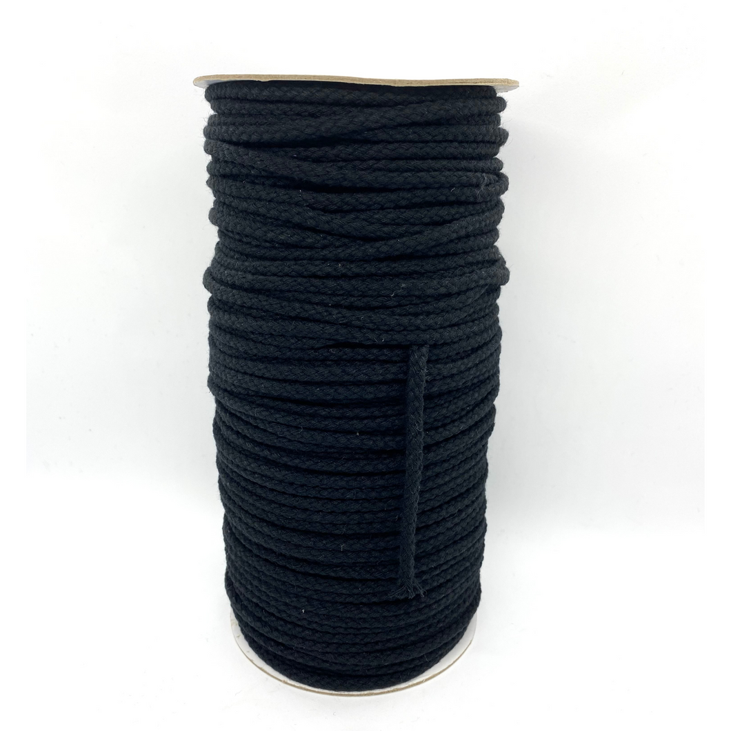 64B Black Cotton Cord