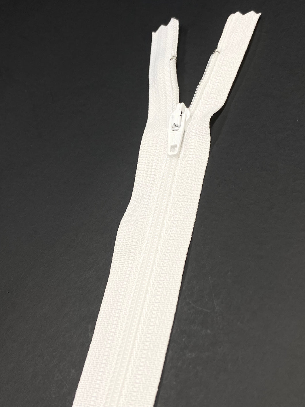 YKK® #3 Nylon Zipper c/e #501 (White)